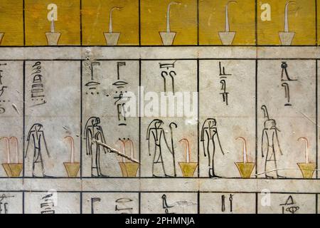 Tomb of Thuthmoses III in The Valley of The Kings, Luxor Egypt Stock Photo