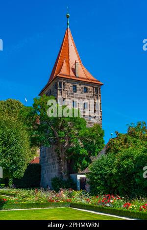 Southern Castle Garden in Nürnberg, Germany. Stock Photo