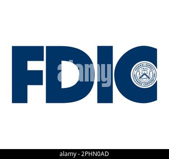 Federal Deposit Insurance Corporation logo Stock Photo