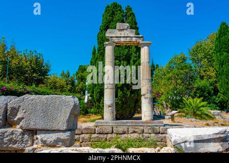 Shrine of Aphrodite at ancient agora at Greek island Kos. Stock Photo