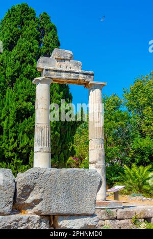 Shrine of Aphrodite at ancient agora at Greek island Kos. Stock Photo