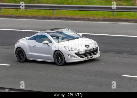 2012 White PEUGEOT RCZ CC ACTIVE 1598cc Petrol 5 speed manual Stock Photo