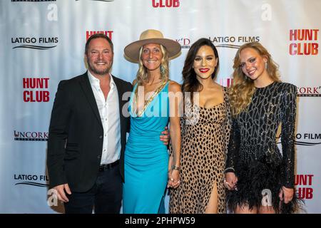 Cast attends World Premiere of Latigo Films 'Hunt Club” at TCL Chinese Theater, Los Angeles, CA on March 28, 2023 Stock Photo