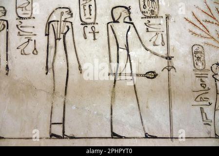 Tomb of Thuthmoses III in The Valley of The Kings, Luxor Egypt Stock Photo