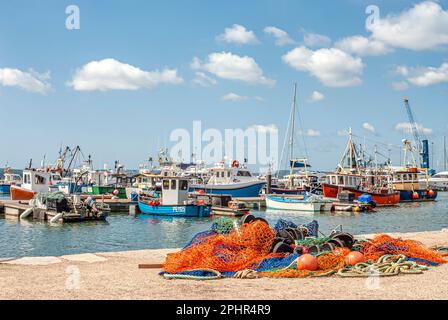 Poole Quay at Poole Harbour in Dorset, England, UK Stock Photo