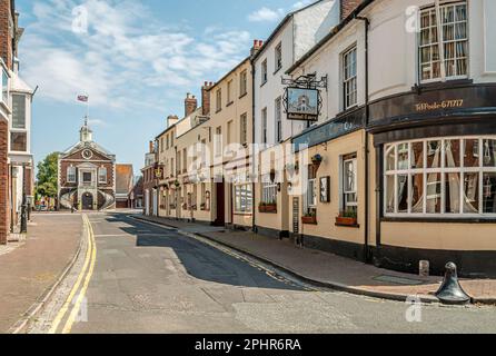 Historic town centre of Poole, Dorset, England, UK Stock Photo