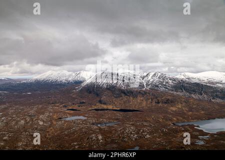 The Corbett Foinaven (Scottish Gaelic: Foinne Bheinn) is a mountain in Scotland, situated in the far north-west corner of the Scottish Highlands. Stock Photo