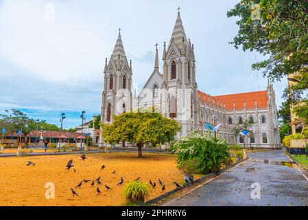 View of the Saint Sebastian church in Negombo, Sri Lanka. Stock Photo