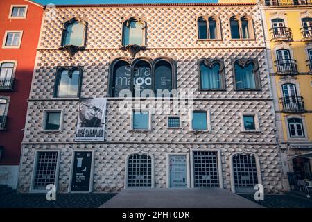 José Saramago Museum in Casa dos Bicos, Alfama district, Lisbon, Portugal, Europe Stock Photo