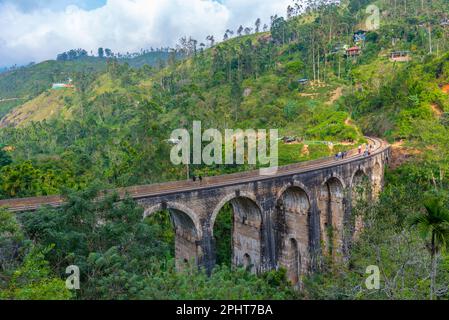 The Nine Arches Bridge near Ella, Sri Lanka. Stock Photo