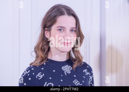 March 29, 2023, Rome, RM, Italy: French actress Rebecca Marder attends the photocall of the film 'Mon Crime' at the Hotel Sofitel in Rome (Credit Image: © Matteo Nardone/Pacific Press via ZUMA Press Wire) EDITORIAL USAGE ONLY! Not for Commercial USAGE! Stock Photo