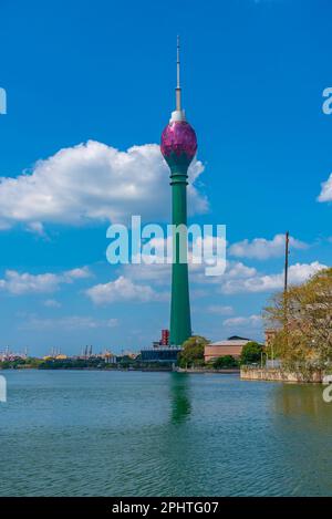 Lotus tower in downtown Colombo, Sri Lanka. Stock Photo