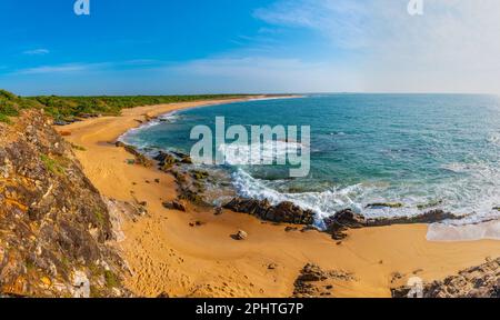 Beach at Bundala national park at Sri Lanka. Stock Photo