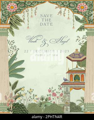 wedding invitation illustration