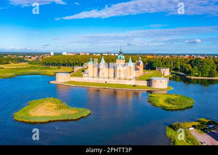 Aerial view of the Kalmar castle in Sweden. Stock Photo