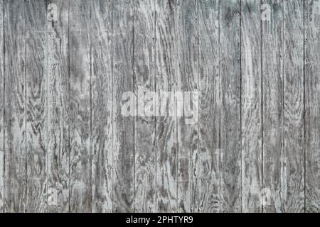 Gray weathered wood grain paneling wall background Stock Photo