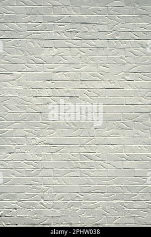 Funky texture white brick wall background Stock Photo