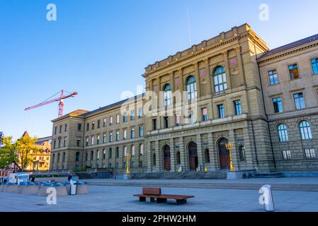 View of the Swiss Federal Institute of Technology (German: ETH). ETH Zurich is an engineering, science, technology, mathematics and management univers Stock Photo