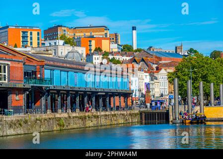 Bordeaux quay at Avon in English town Bristol. Stock Photo