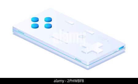 Video games console Stock Vector