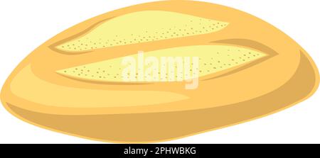 Fresh bread illustration over white Stock Vector