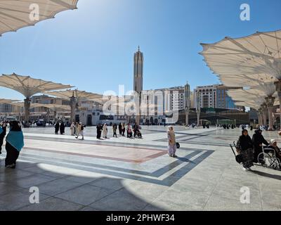 Madinah, Saudi Arabia - February 25, 2023: Muslim Pilgrims Visiting The ...