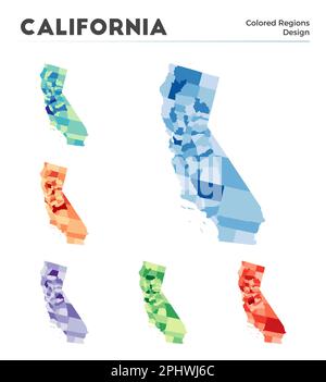 California map. Borders of California for your infographic. Vector US ...
