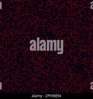 Futuristic tech background. Red filled hexadecimal pairs background. Big sized seamless pattern. Charming vector illustration. Stock Vector