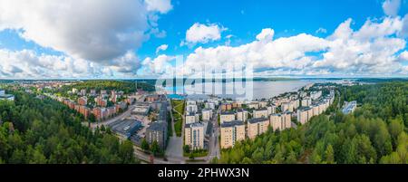 Port of Lahti and Sibelius Hall, Finland. Stock Photo