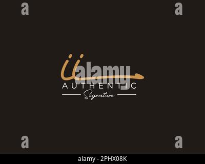 Letter II Signature Logo Template Vector Stock Vector