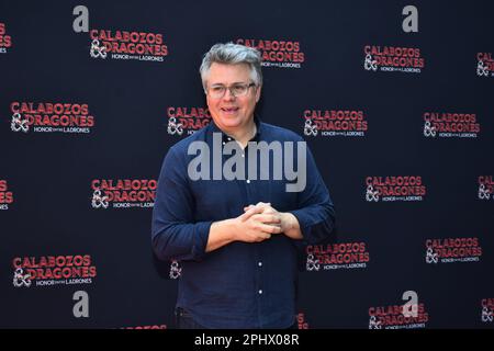 Mexico City, Mexico. 29th Mar, 2023. March 29, 2023, Mexico City, Mexico: Producer Jeremy Latcham attends the film photocall and press conference for the Dungeons and Dragons: Honor Among Thieves at Four Season Mexico. on March 29, 2023 in Mexico City, Mexico. (Photo by Carlos Tischler/Eyepix/NurPhoto) Credit: NurPhoto SRL/Alamy Live News Stock Photo