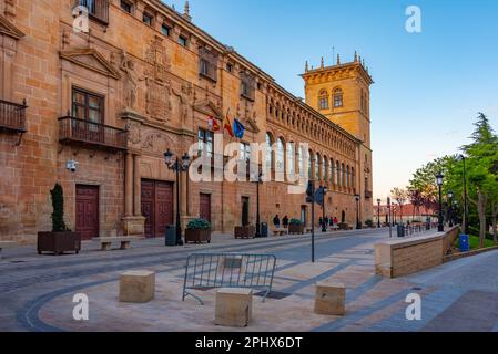 Palace of los Condes de Gomara in Spanish town Soria Stock Photo