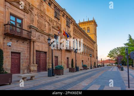 Palace of los Condes de Gomara in Spanish town Soria Stock Photo