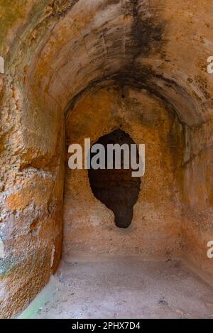 Yacimiento de Uxama archaeological site near Burgo de Osma in Spain. Stock Photo