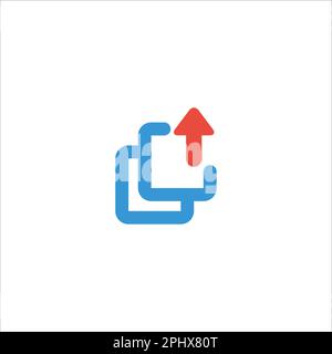 Share or multiexport icon. Level up. Bulk export symbol. Move up to the ...