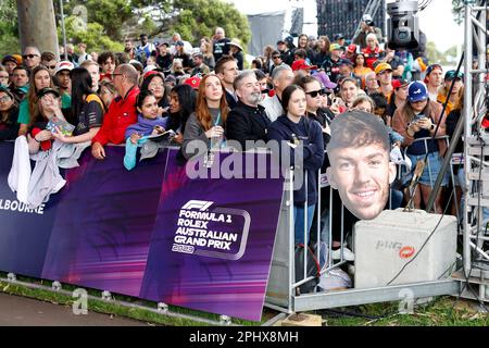 Melbourne, Australia. 30th Mar, 2023. Fans, F1 Grand Prix of Australia at Albert Park Circuit on March 30, 2023 in Melbourne, Australia. (Photo by HIGH TWO) Credit: dpa/Alamy Live News Stock Photo