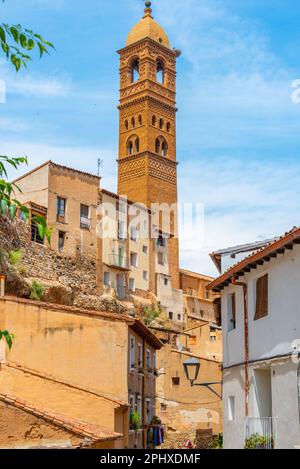 Church of Santa Maria Magdalena in Spanish town Tarazona. Stock Photo