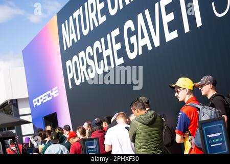 Melbourne, Australia, 30 March, 2023. Formula 1 fans are seen enjoying the atmosphere during The Australian Formula One Grand Prix on March 30, 2023, at The Melbourne Grand Prix Circuit in Albert Park, Australia. Credit: Dave Hewison/Speed Media/Alamy Live News Stock Photo