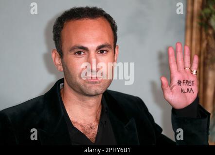 London, UK. 08th Nov, 2022. Khalid Abdalla attends 'The Crown' Season 5 World Premiere at Theatre Royal Drury Lane in London. (Photo by Fred Duval/SOPA Images/Sipa USA) Credit: Sipa USA/Alamy Live News Stock Photo