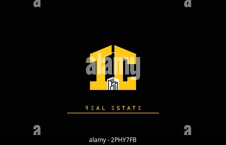 Real Estate letters Initials Monogram logo IC , CI Stock Vector