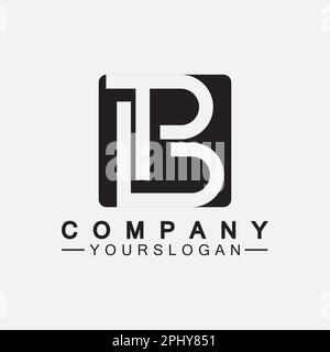 PB letter logo. Creative and Minimalist Letter BP PB Logo Design Stock Vector