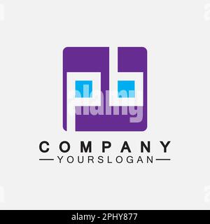 PB letter logo. Creative and Minimalist Letter BP PB Logo Design Stock Vector