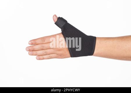 Black Orthopedic Wrist Support; Photo On White Background Stock Photo ...