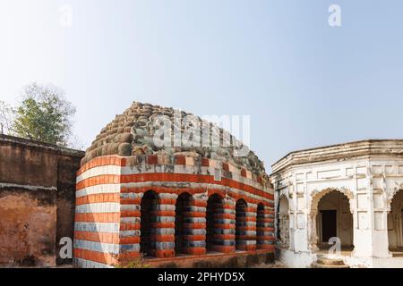 Girigobardhana Temple in the Kalna Rajbari Complex of Hindu temples in Ambika Kalna in the Purba Bardhaman district of West Bengal, India Stock Photo