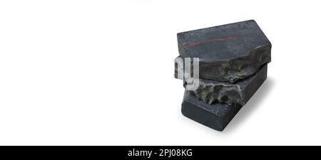 Soap on a white background with a shadow. Horizontal creative theme poster, greeting cards, headers, website and app Stock Photo