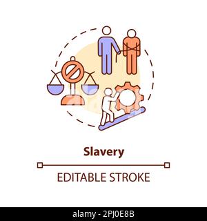 Slavery concept icon Stock Vector