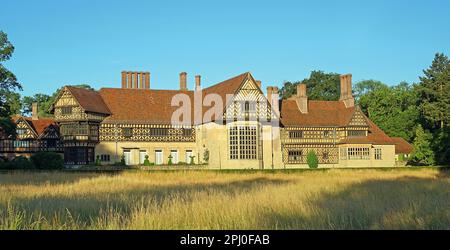 Cecilienhof Palace In the morning light, Potsdam, Brandenburg, Germany Stock Photo