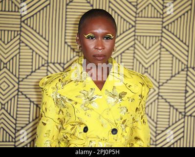 Cynthia Erivo attends the 'Black Panther: Wakanda Forever' European Premiere. (Photo by Fred Duval / SOPA Images/Sipa USA) Stock Photo