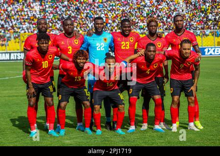 The Angola Team During The 2023 Africa Cup Of Nations Qualifiers ...