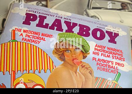 Viersen, Germany - March 9. 2023: Front cover of american issue playboy magazine from 1974 Stock Photo